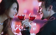 Photo: Couple on date at restaurant Couple on date at restaurant