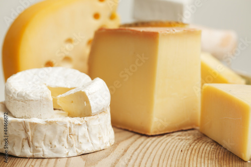 Photo: Various types of cheese composition Various types of cheese composition