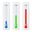 Vector: Temperature indicators Temperature indicators