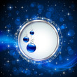 Blue shiny baubles