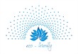 blue water lily , nature, Eco friendly business logo design