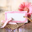 Schild mit Blume