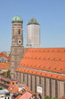 Die beiden Türme der Frauenkirche in München