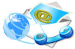 email around the planet