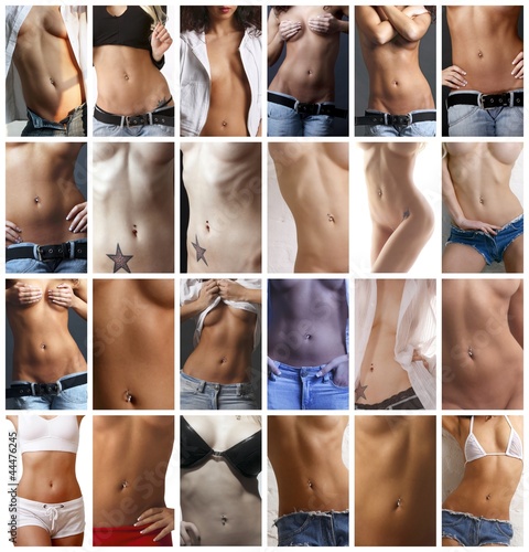 Photo: 24 pictures of womans belly 24 pictures of womans belly