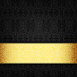 Black abstract celebration card