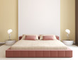Modern bedroom interior.