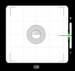 analog medium format viewfinder screen, with free space for your