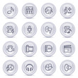 Contour icons on glossy buttons 15