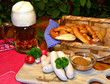 Brotzeit mit Weißwürsten