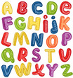Vector: Hand-drawn 3D ABC. Outline. Hand-drawn 3D ABC. Outline.