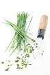 Chopping chives