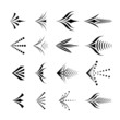 Set of decorative graphical arrows