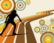 Vector: biathlon athlete biathlon athlete