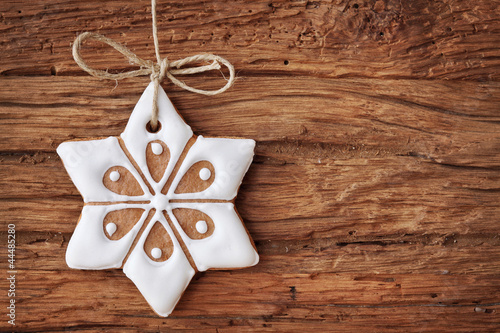 Photo: Gingerbread snowflake Gingerbread snowflake