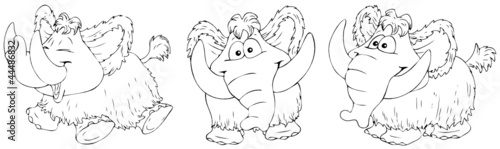 Vector: Mammut, Elefant, Urzeit, Steinzeit Mammut, Elefant, Urzeit, Steinzeit