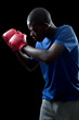 Black Teenage Boxer