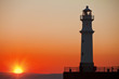 Lighthouse at sunset