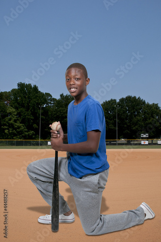 Photo: Teenage Baseball Player Teenage Baseball Player