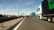 Driving on highway across Slovakia, time lapse