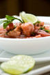 Ecuadorian food series: shrimp with fish ceviche