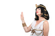 Woman dressed as Cleopatra