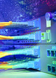 Data transfer by optical fibre information technology.