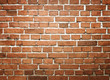 Grunge red brick wall with copy space