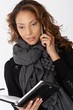 Portrait of attractive woman with mobile