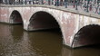 Amsterdam bridge in the city