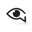 Logo speaking eye # Vector