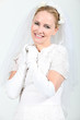woman dressed as a bride