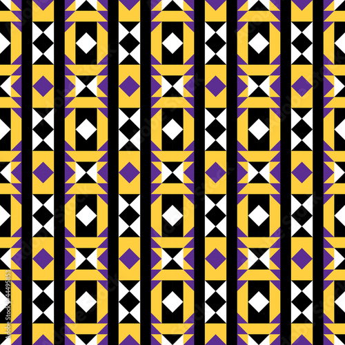 Vector: Purple and Yellow Native Pattern Purple and Yellow Native Pattern