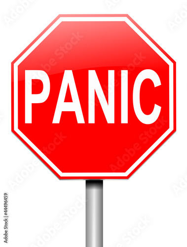 Photo: Panic concept. Panic concept.