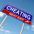 Cheating concept.