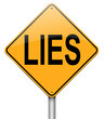 Lies concept.