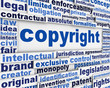 Copyright message concept