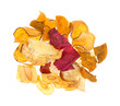Veggie Chips White Background