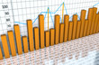 Financial and business chart and graphs