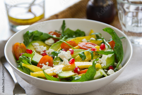 Photo: Mango,Avocado and Pomegranate salad Mango,Avocado and Pomegranate salad