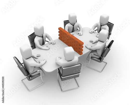 Ilustración: Difficult negotiations Difficult negotiations