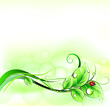 Vektor: Blur green background with ladybirth. Vector Blur green background with ladybirth. Vector