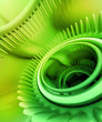 green floral background