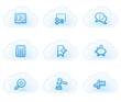 Vektor: Shopping web icons set 3, cloud buttons Shopping web icons set 3, cloud buttons