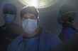 Portrait of confident surgeons in operating room