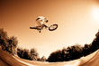 High BMX jump