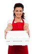 Here is your order sir. Hot pizza at your doorstep