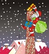 Santa Claus - chimney