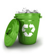 3d recycle trash can