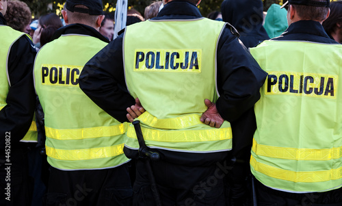 Photo: Police action on street Police action on street